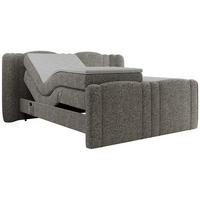 BOXBETT FORTINA 160/200 - Grau Struktur - H4 - Grau, Holz/Textil (160/200cm) - MKS