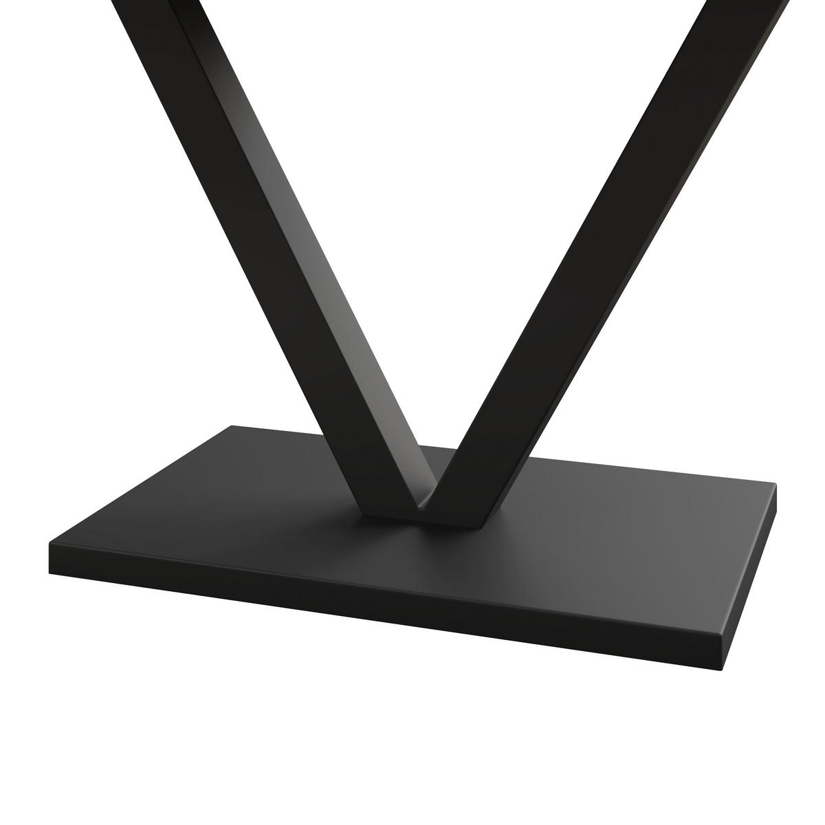 ESSTISCH Loca Schwarz MDF ca. 140 /80 /76 cm - Schwarz, Holz (80/140/76cm) - Bessagi Home