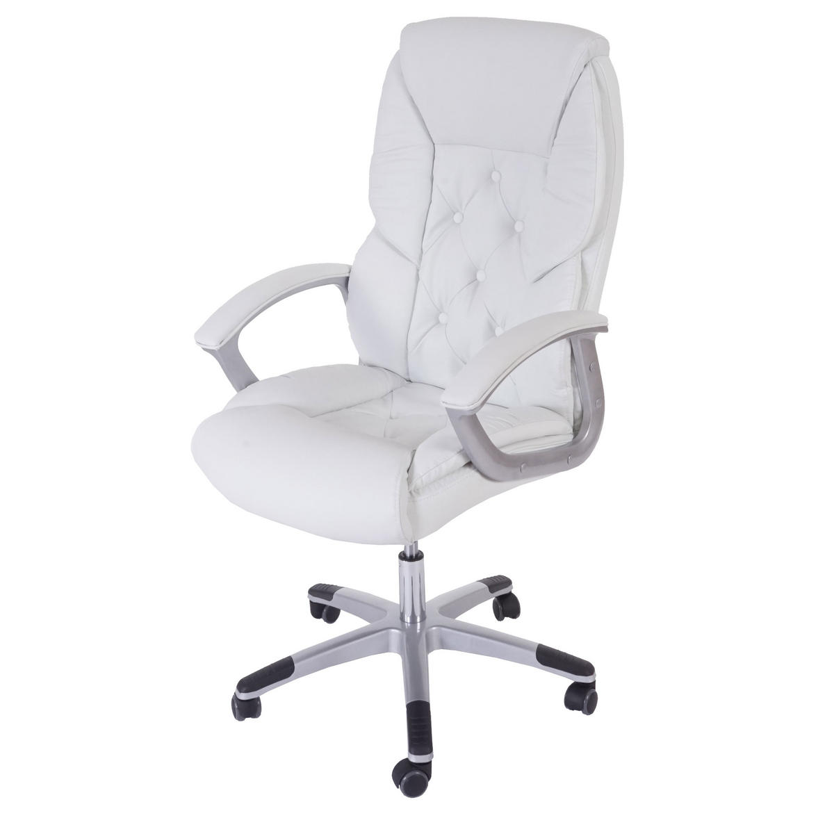 PROFI-BÜROSTUHL XXL Weiß - Weiß, Textil (68/125/77cm) - MCW