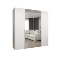 DREHTÜRENSCHRANK 202/200/52 4-türig - Kaschmir/Weiß, Holz (200/202/52cm) - Abiks Möbel