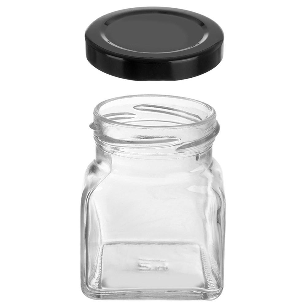 GEWÜRZGLAS quadratisch 120 ml Transparent - Transparent, Glas (5.5/7/5.5cm) - Orion 