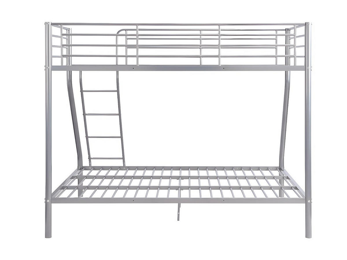 ETAGENBETT - 3 Personen - metall - silberfarben Elevatio - Silberfarben, Metall (90/190cm) - Vente-Unique