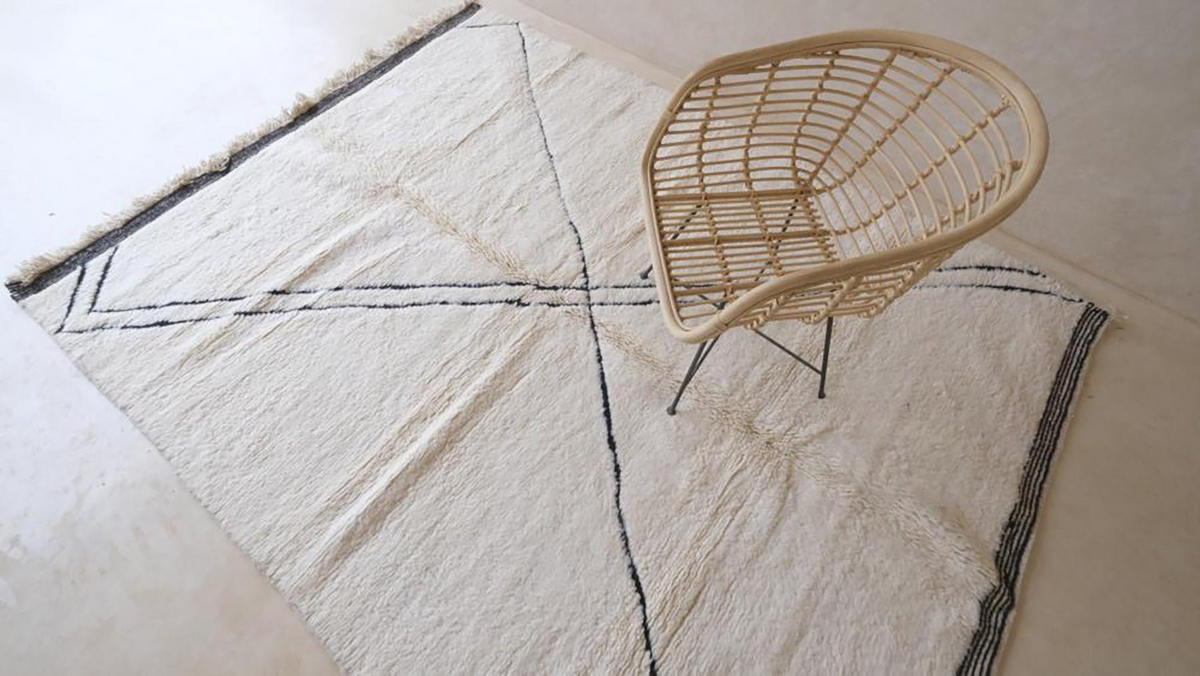 BERBERTEPPICH aus reiner Wolle 210x 276 cm - Weiß, Naturmaterialien (210/276cm) - AFK Living