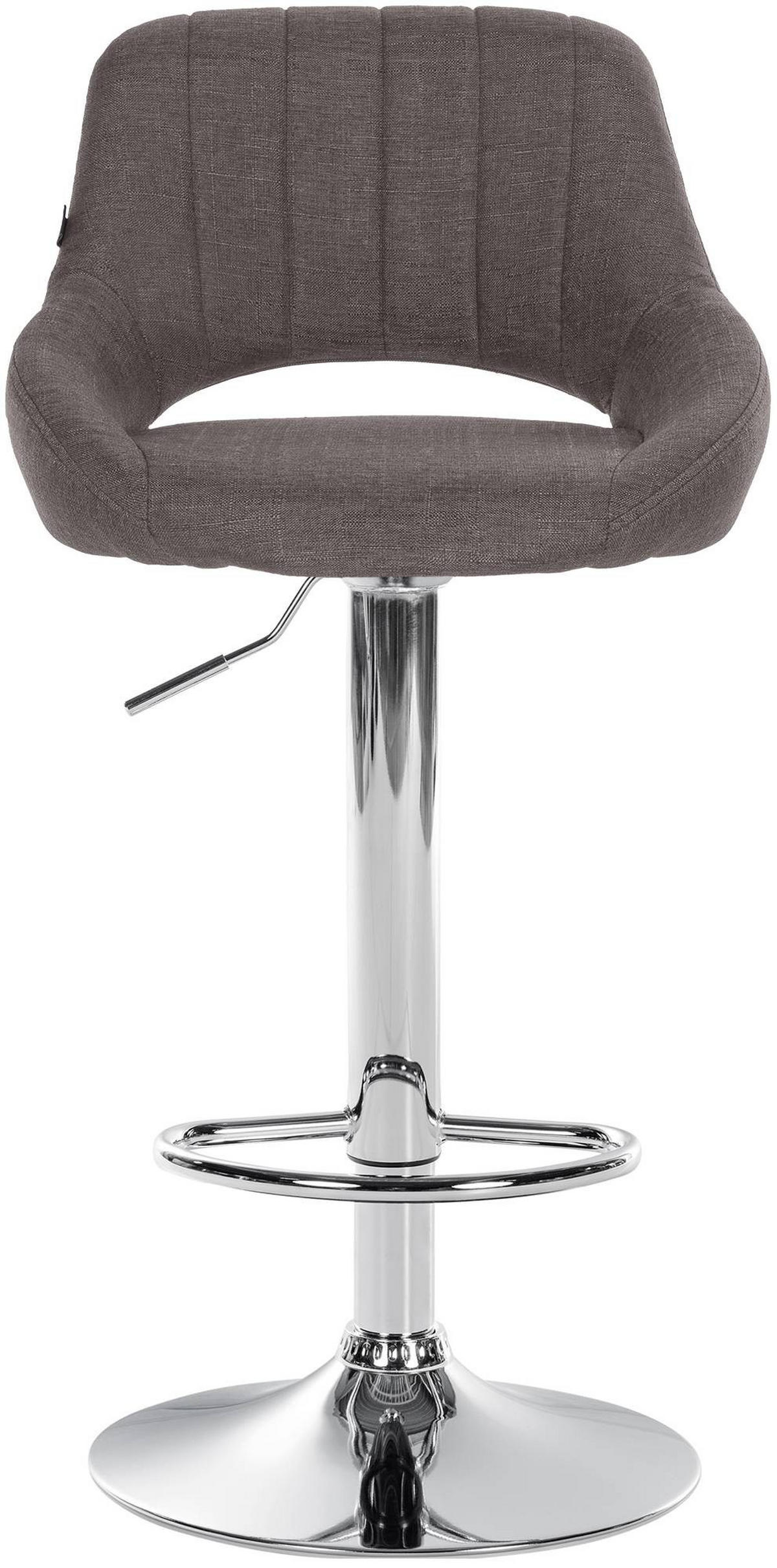 BARHOCKER Milet 85x47x48 cm dunkelgrau - Dunkelgrau, Textil (47/85/48cm) - furnicato