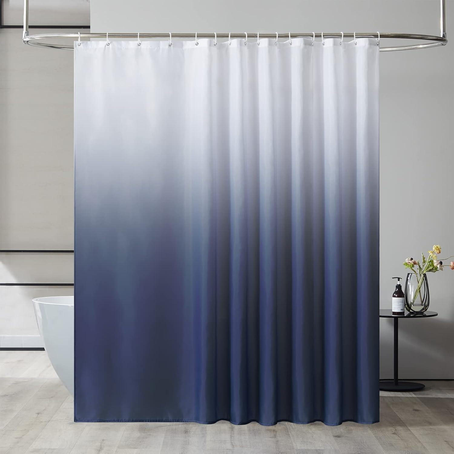 DUSCHVORHANG 240 x 200 cm Dunkelblau - Dunkelblau, Textil (240/200cm)