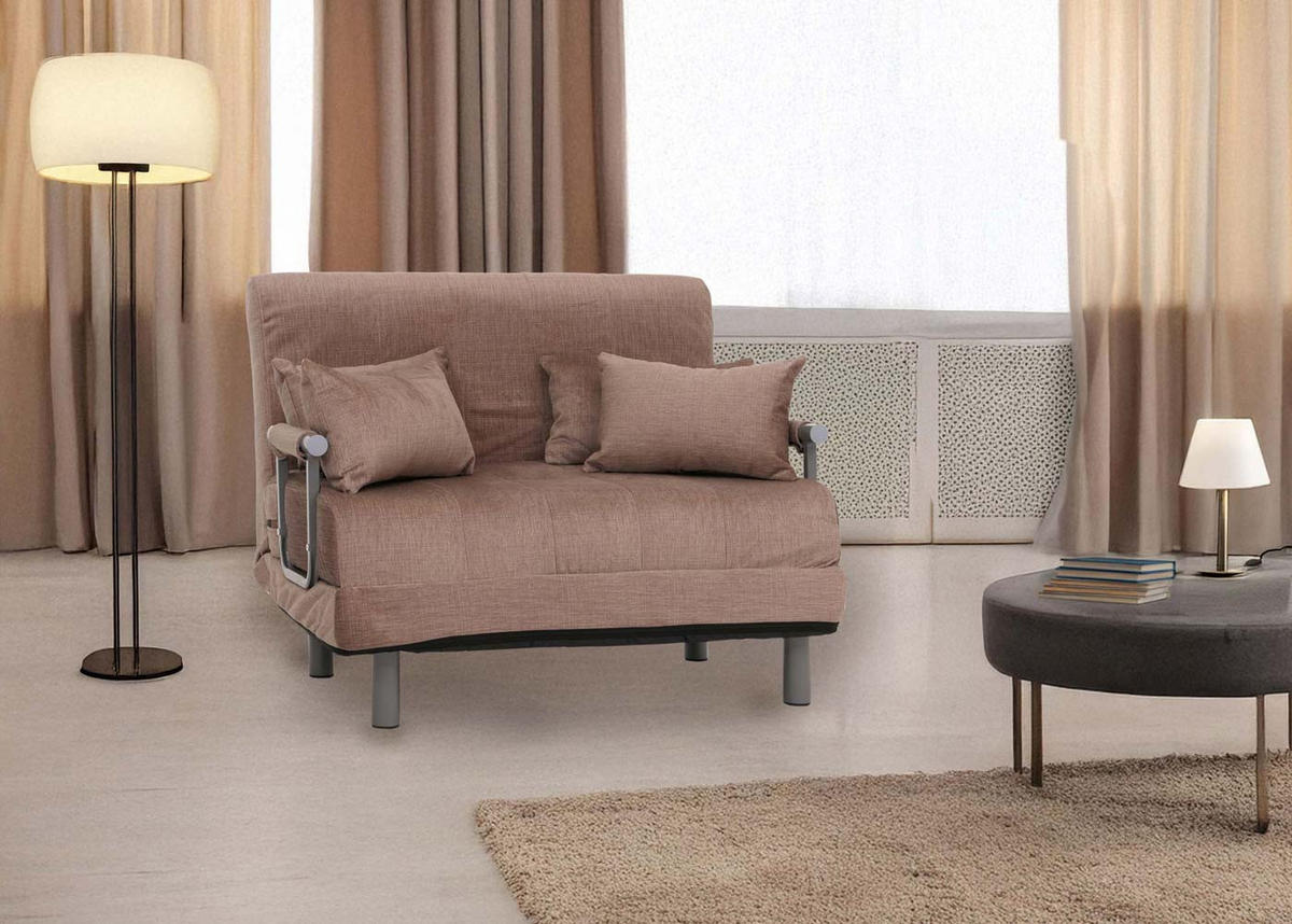 SCHLAFSESSEL Braun - Braun, Textil (105/80/190cm) - MCW