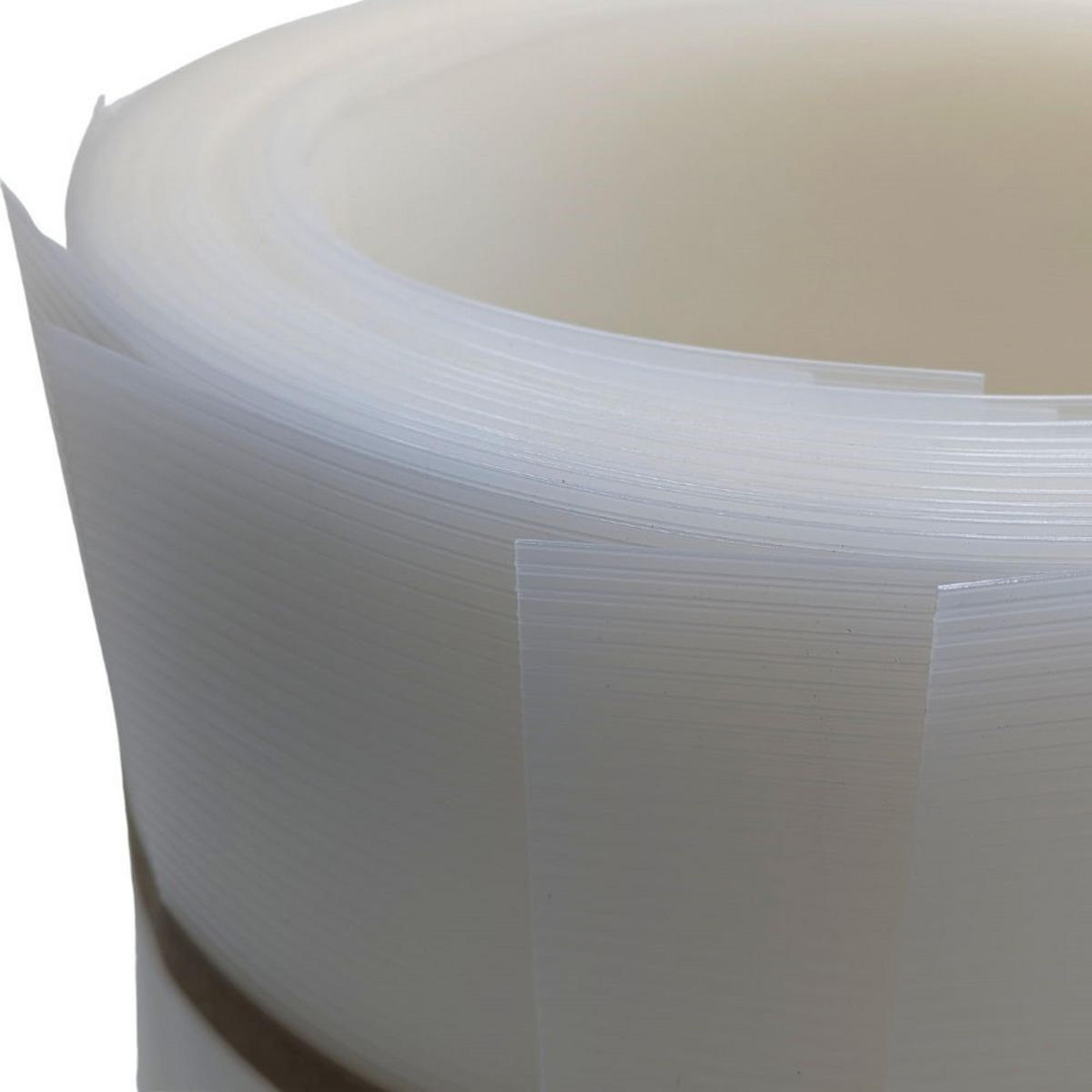 SICHTSCHUTZSTREIFEN Rille 10x Einzelstreifen 2,55m Sichtschutz Milchglas-Optik, 10 x 2,55m - Transparent, Kunststoff (2550/19cm) - ZAUN|ZU