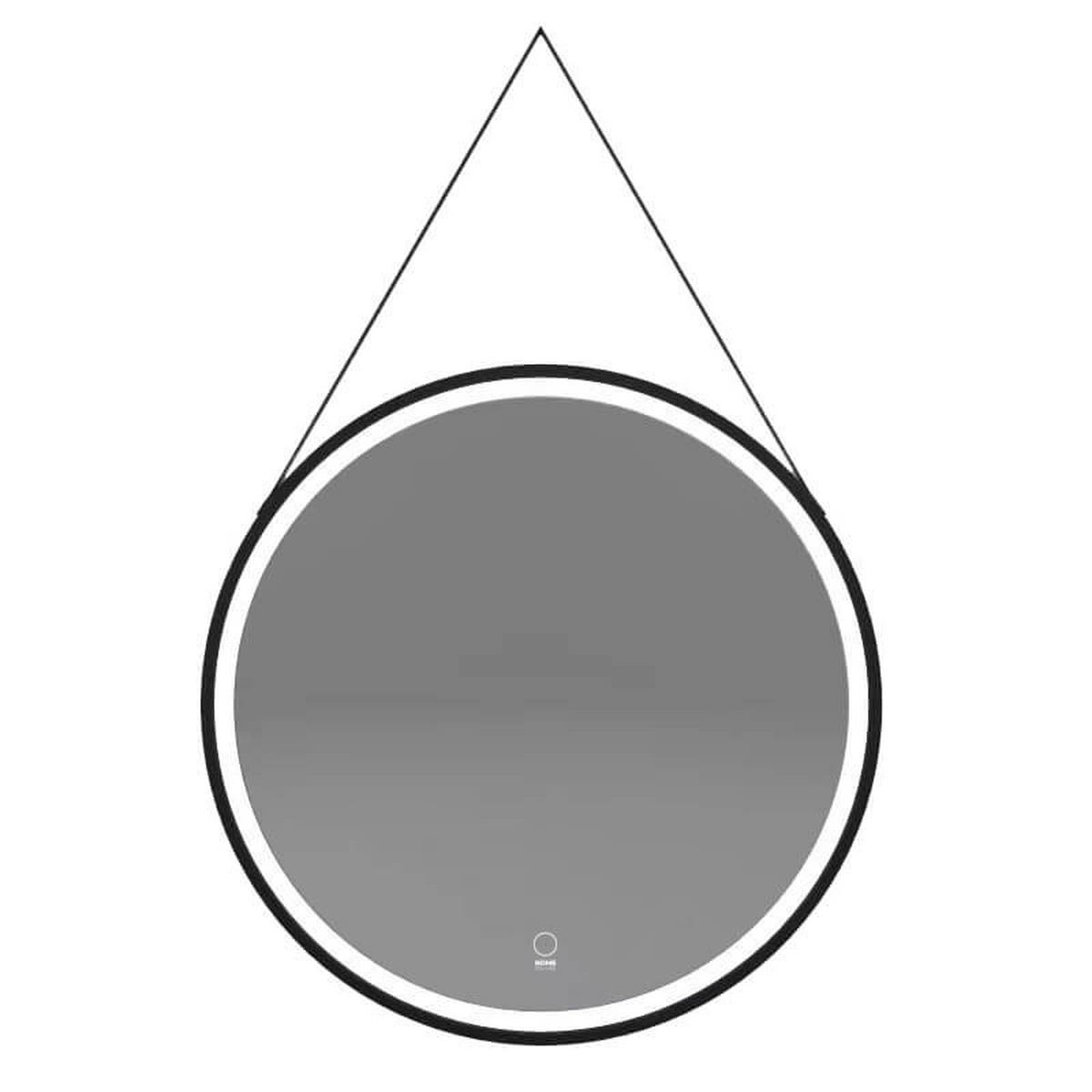LED-SPIEGEL FIANA - 40 cm - Schwarz, Glas (40/40/1cm) - Home Deluxe
