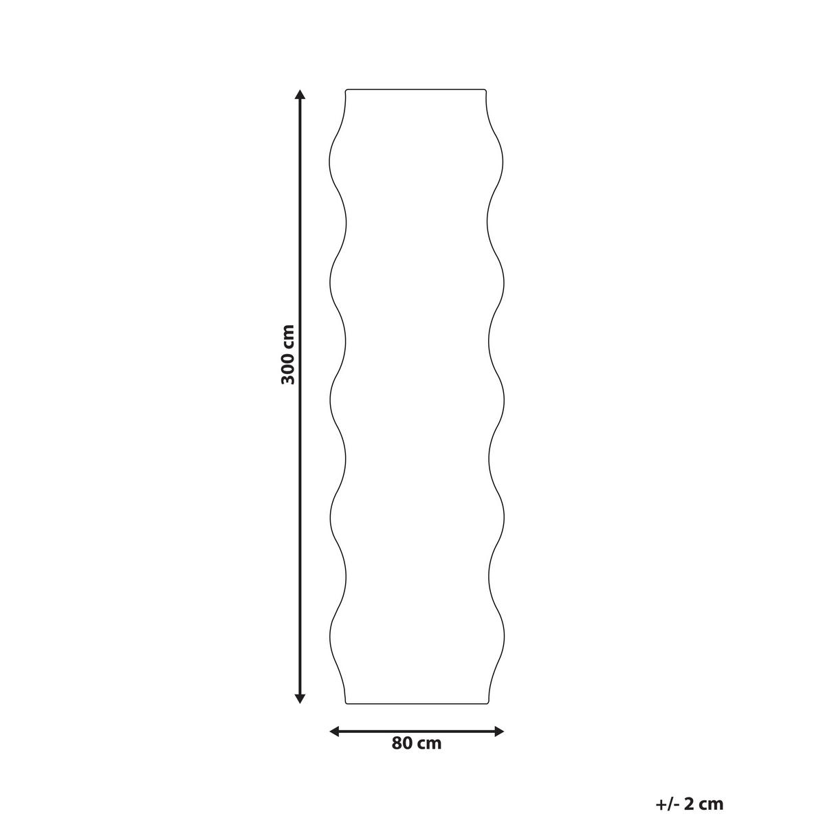 TEPPICH Hellviolett 80/300 cm Dawa - Violett, Kunststoff (80/300cm) - Beliani