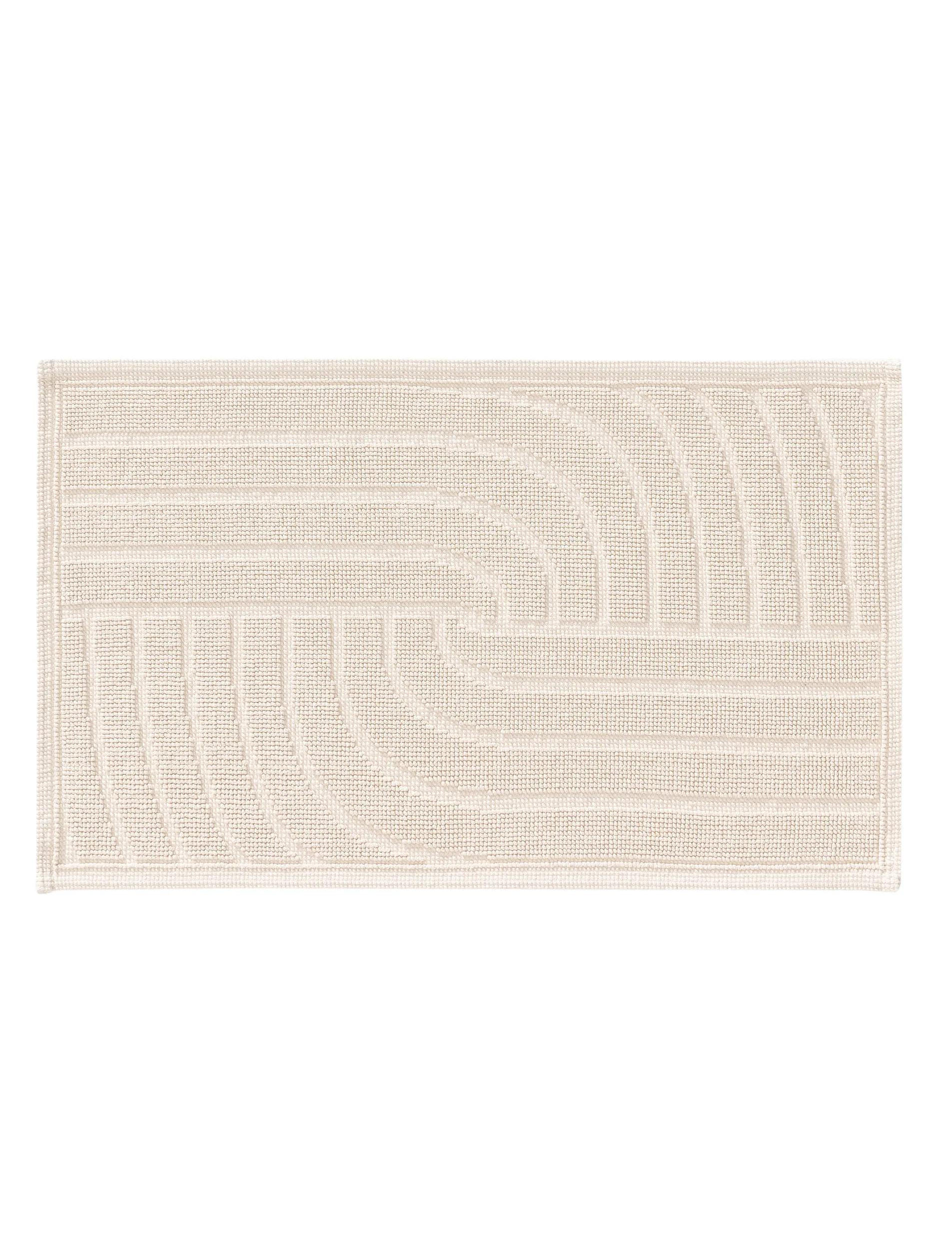 BADEMATTE Jojo Cream 50x80 cm - Creme, Textil (50/80cm) - benuta Nest