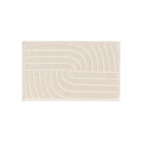 BADEMATTE Jojo Cream 50x80 cm - Creme, Textil (50/80cm) - benuta Nest