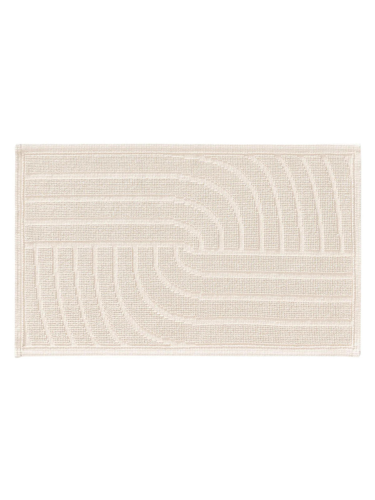 BADEMATTE Jojo Cream 50x80 cm - Creme, Textil (50/80cm) - benuta Nest