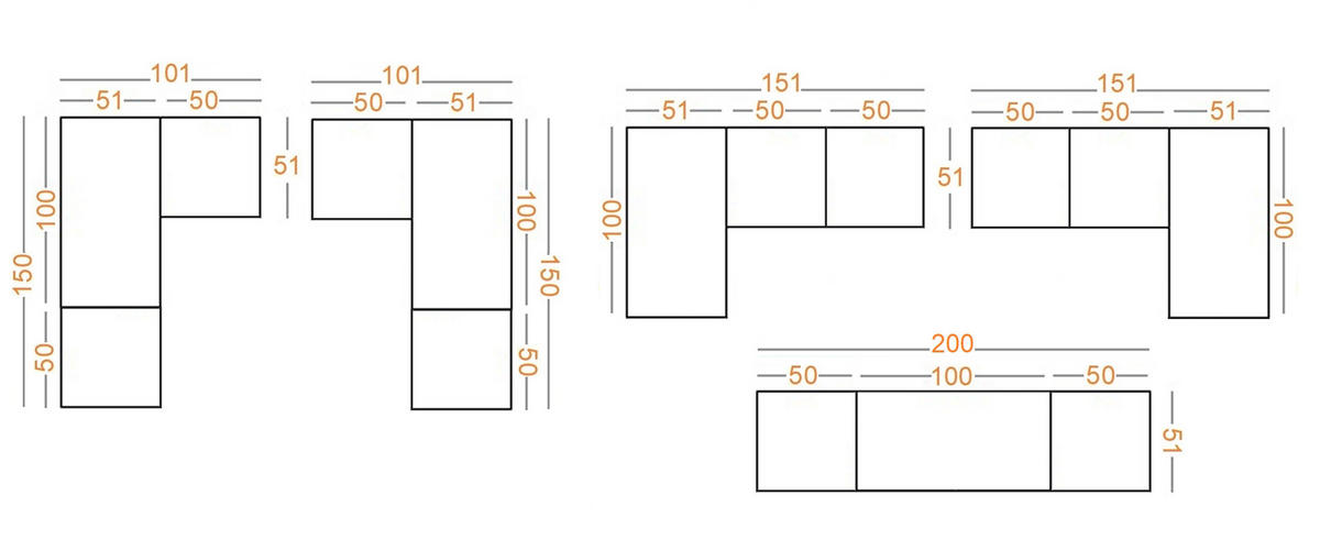 OFFENER-GARDEROBENSCHRANK TRES G/B Weiß 200/206/51 cm - Weiß, Holzwerkstoff (200/51/206cm)
