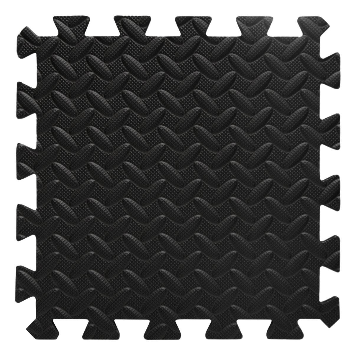 PUZZLEMATTE – 9er Set, 30/30 /1 cm, Schwarz - Schwarz, Kunststoff (30/30cm) - eyepower