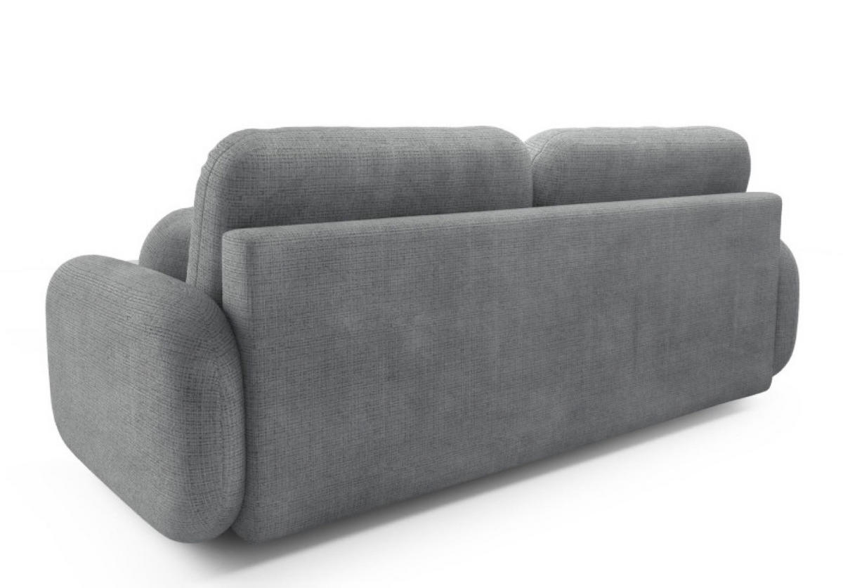 SOFA Grau LEON Mit Schlaffunktion Bezogen Mit Cremona 95 - Beige/Grau, Textil (220/90/92cm) - Sepro Meble