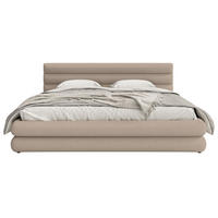 POLSTERBETT Alegre Beige Chenille 180x200 cm - Beige/Schwarz, Kunststoff/Textil (180/200cm) - Selsey