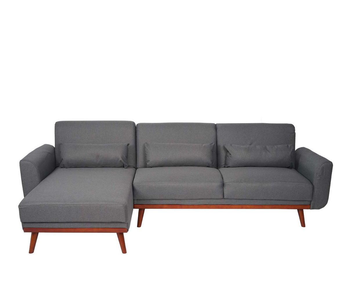 SOFA Grau - Grau, Textil (280/139cm) - MCW