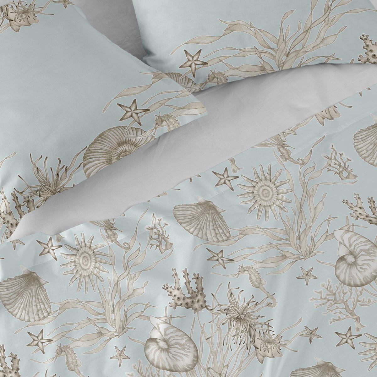 OBERBETTLAKEN coral reef 240x270 cm mehrfarbig - Multicolor, Textil (240/270cm) - Happy Friday