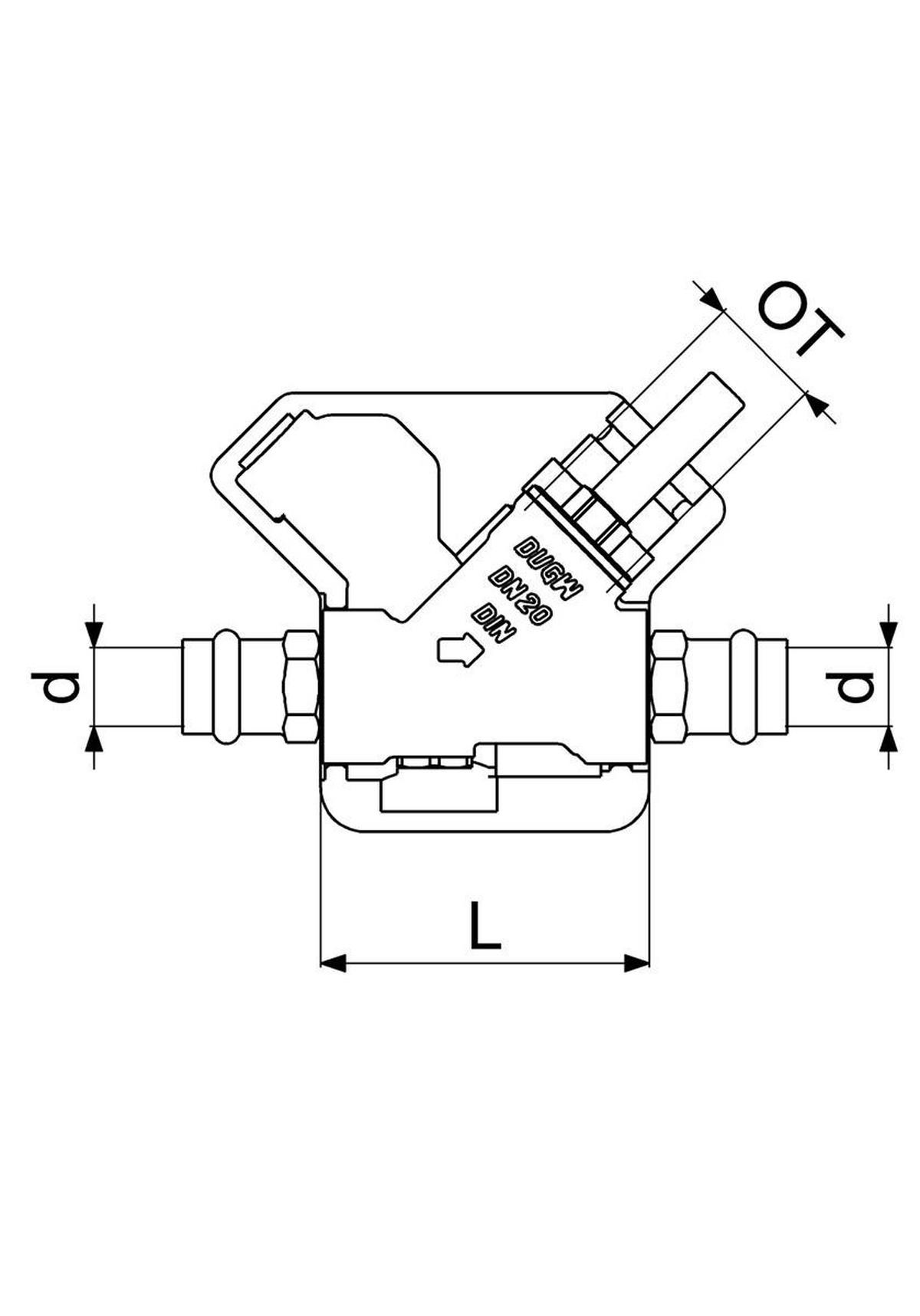 RUECKFLUSSVERHINDERER,O. ENTL. PRESSANSCH.IG,M.DS,DN20,PR18,DVGW - Schwarz, Metall (10/18/30cm) - Schlösser Armaturen