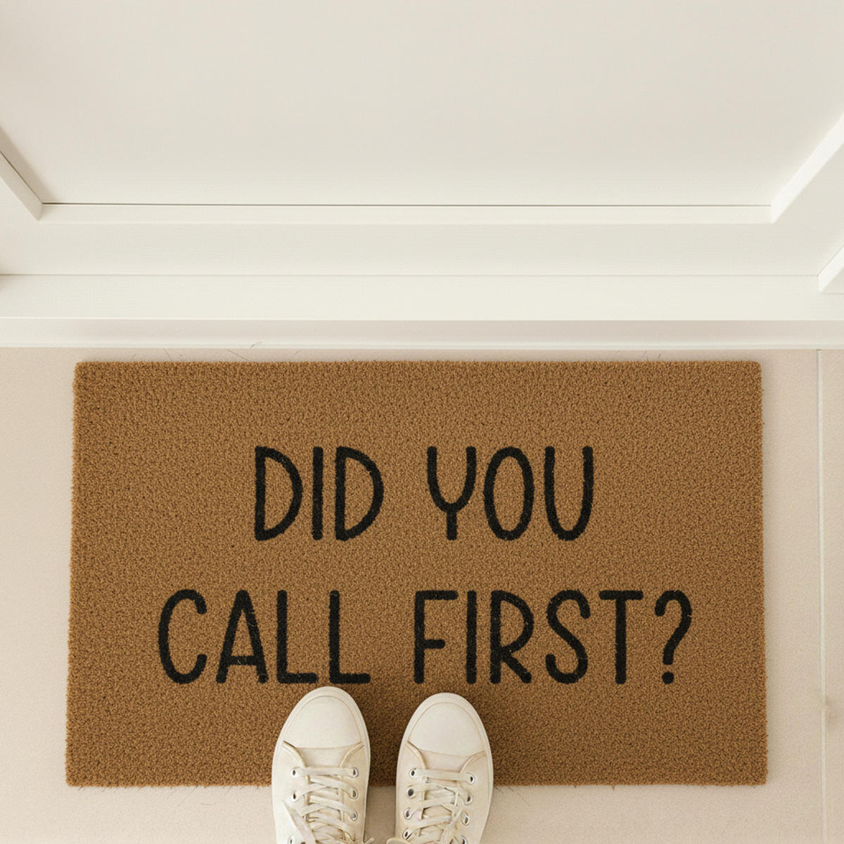 ROHOŽ - světle hnědá, textil/plast (60/40cm) - Relaxdays