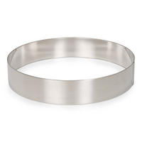 TORTENRING Silber 24/24/4.4 cm P02157 - Silberfarben, Metall (24/4.4/24cm) - Patisse 