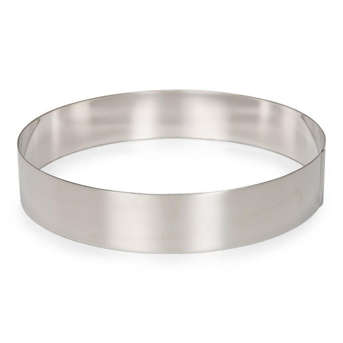 TORTENRING Silber 24/24/4.4 cm P02157 - Silberfarben, Metall (24/4.4/24cm) - Patisse 