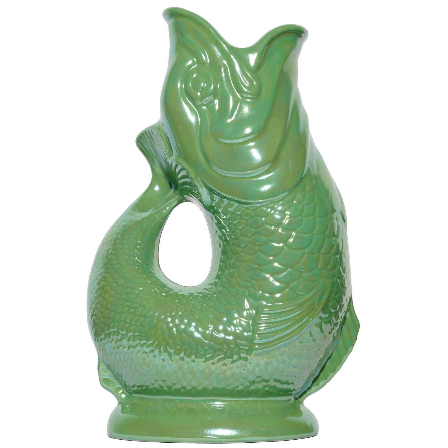 KARAFFE mit „Gluck-Gluck“-Geräusch 27,5/17/9,5 cm - Hellgrün, Keramik (1.2L) - Gluckigluck