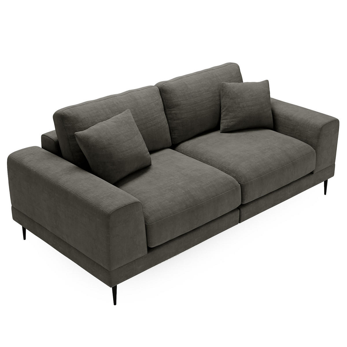 3-SITZER SOFA - Anthrazit, Textil (243/92/103cm) - home24
