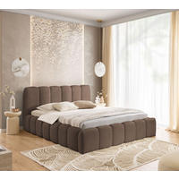 POLSTERBETT MIA Bettkasten Lattenrost 120x200 Braun - Braun, Holz (120/200cm) - Furnistar