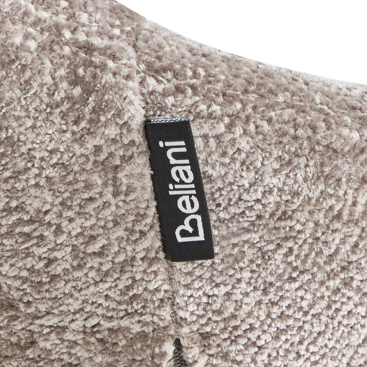 SCHAUKELSTUHL Taupe Skale - Taupe/Schwarz, Textil (70/85/94cm) - Beliani