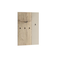 WANDGARDEROBE Puerto, Eiche/Cashmere, 86 x 120 cm - Kaschmir/Eichefarben, Holzwerkstoff (86/120/21.6cm) - Vicco