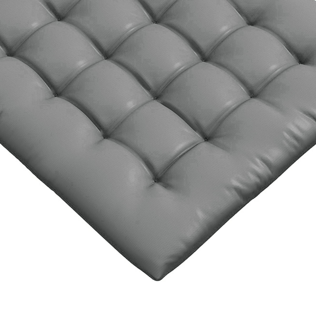 SITZKISSEN DE-17704 6er-Set mit Steppung & Bindebändern Grau - Grau, Textil (40/40/4cm) - ComfortXL