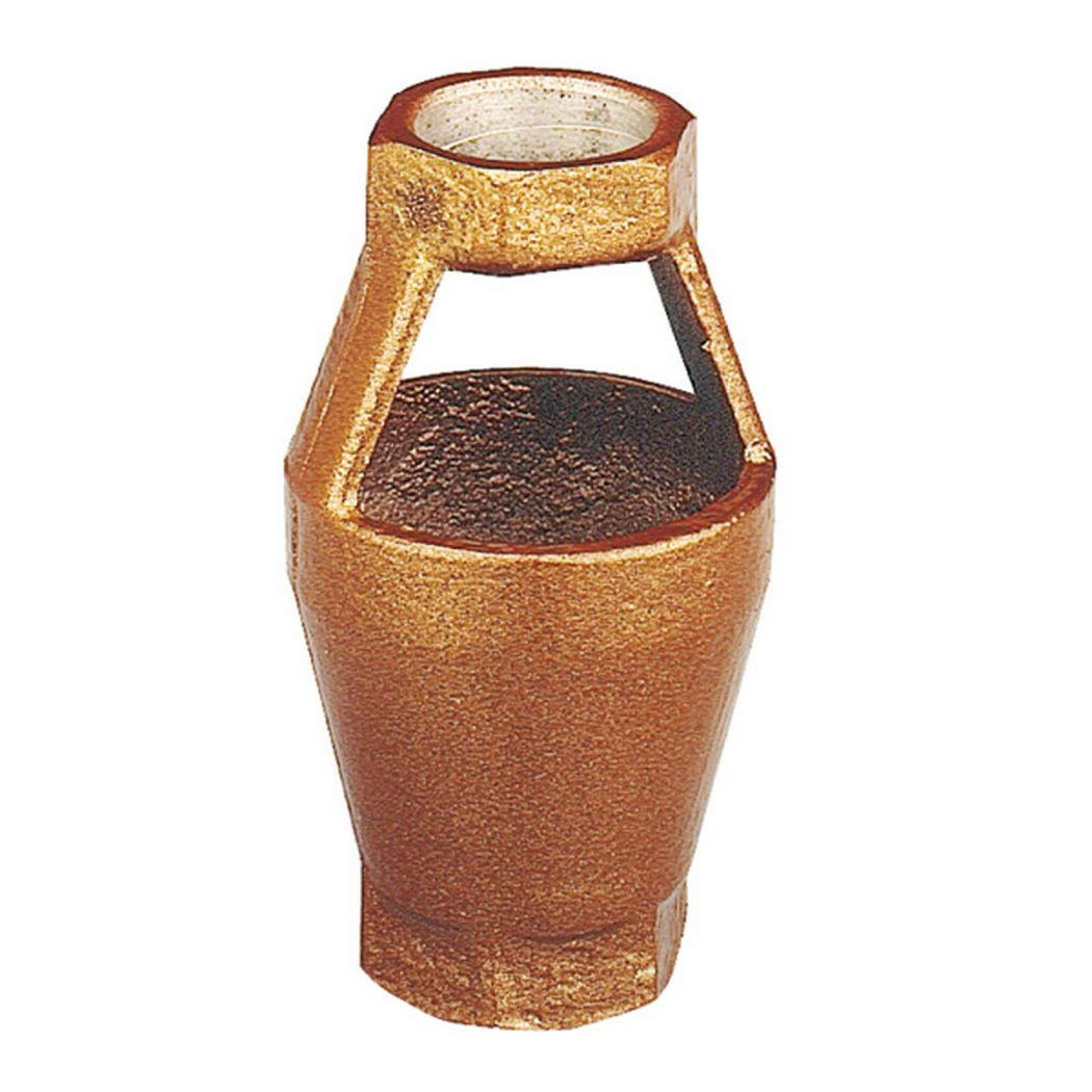 AUSLAUFTRICHTER gerade 1 1/4" IG x 1 1/4" IG - Messingfarben, Kunststoff (10.4/9/15.5cm) - Caleffi