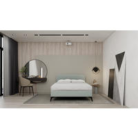 POLSTERBETT Mavilo 140 x 200 cm mit Bettkasten und Lattenrost, Taschenfederkernmatratze 19cm - hellgrau - Hellgrau, Holz (140/200cm) - Homesy