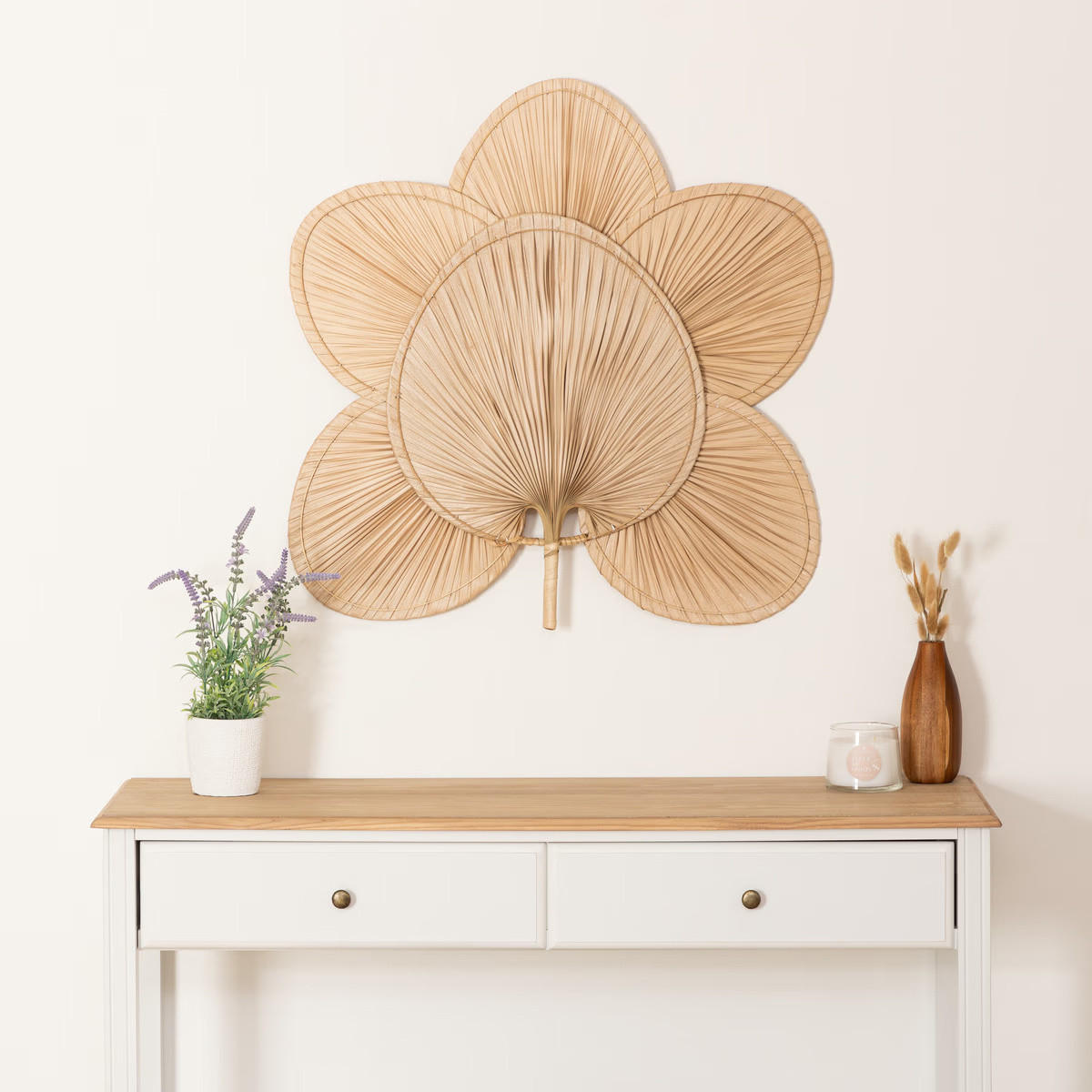 WANDDEKORATION Selma 70/70 cm - Braun, Naturmaterialien (70/70cm) - Atmosphera Createur d´interieur