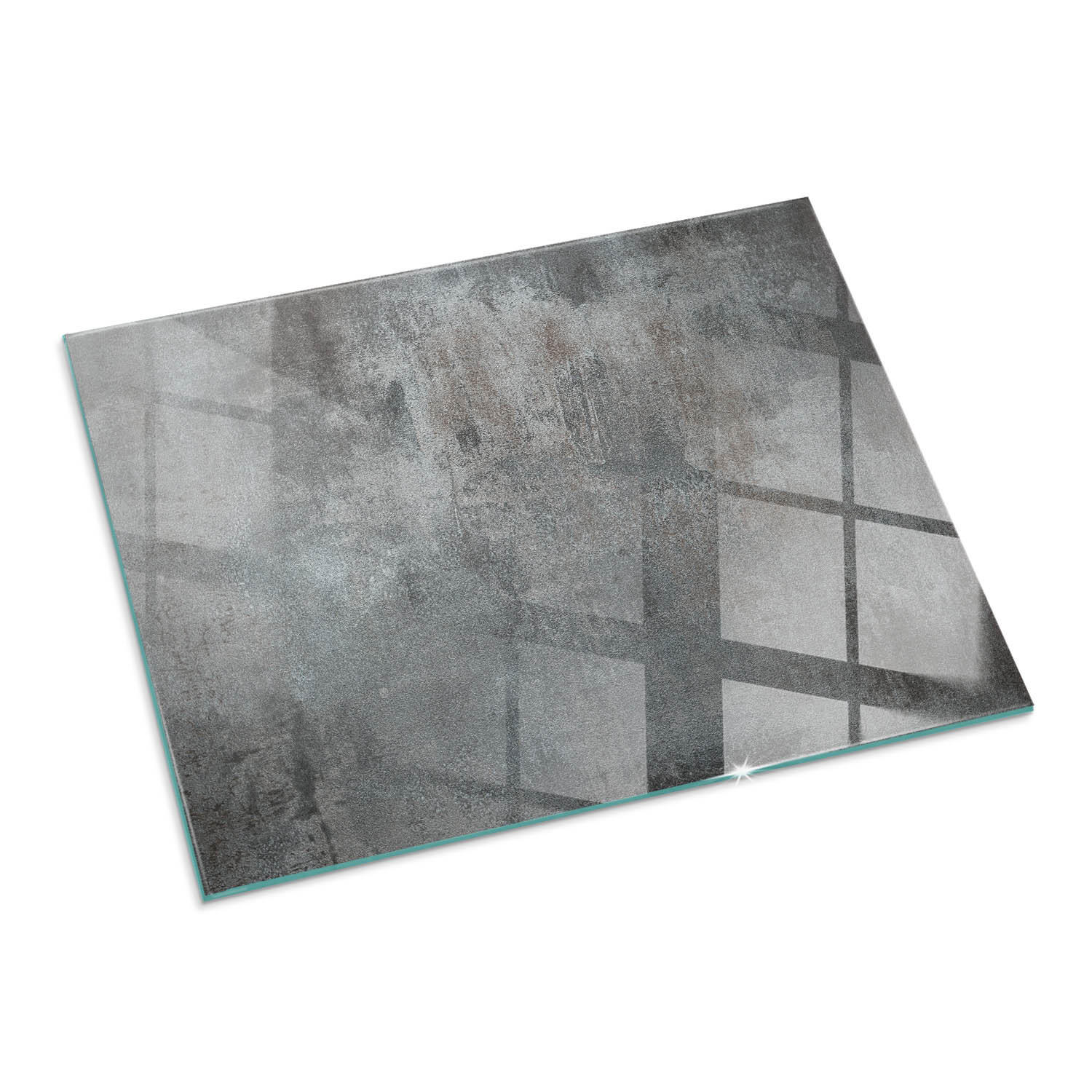 ArtPrintCave Glasplatte Grau 80x60x0.4 cm