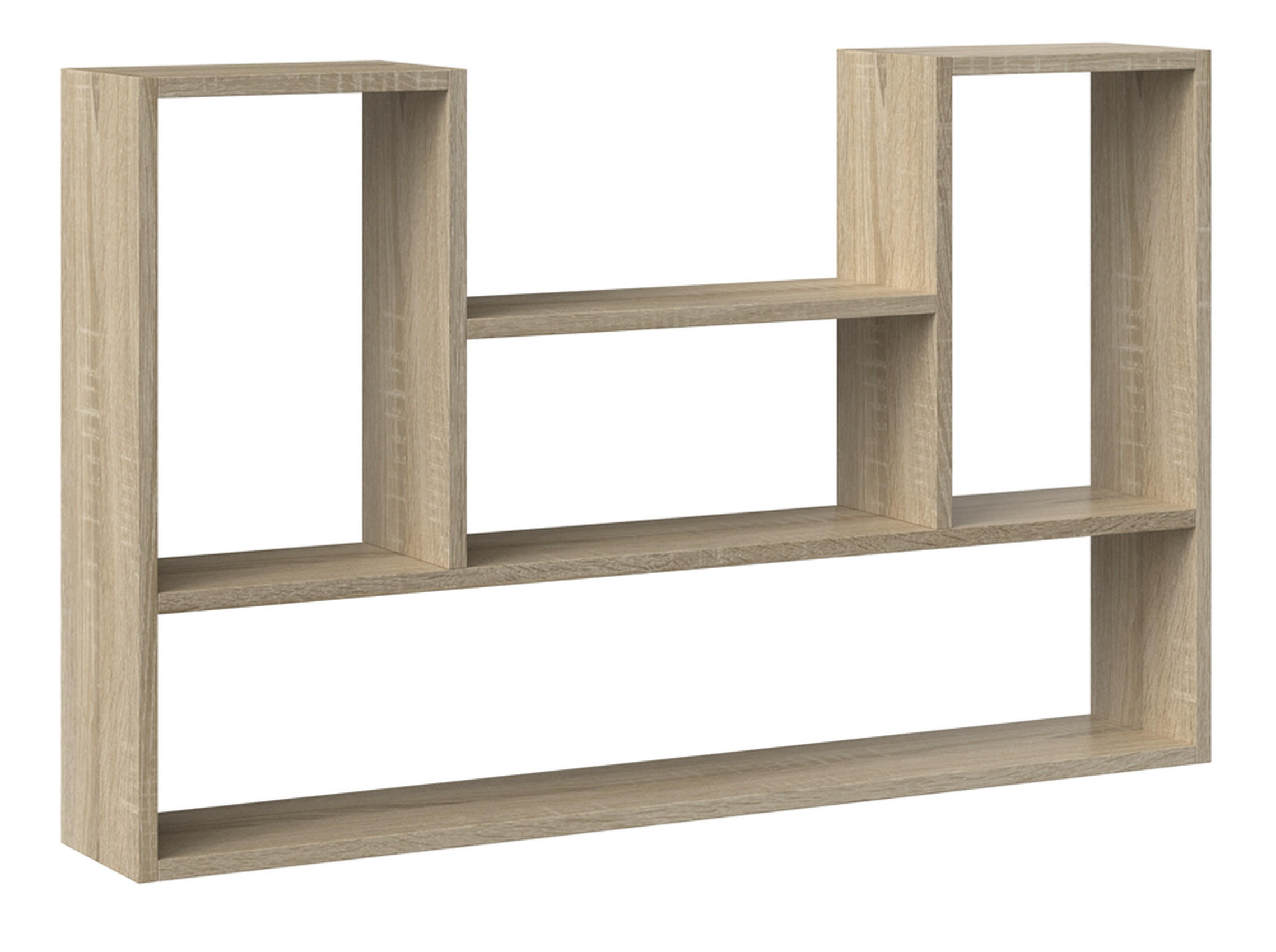 WANDREGAL Sonoma 100/60/16 - Sonoma Eiche, Holzwerkstoff (100/60/16cm) - RAUMHIRSCH FURNITURE