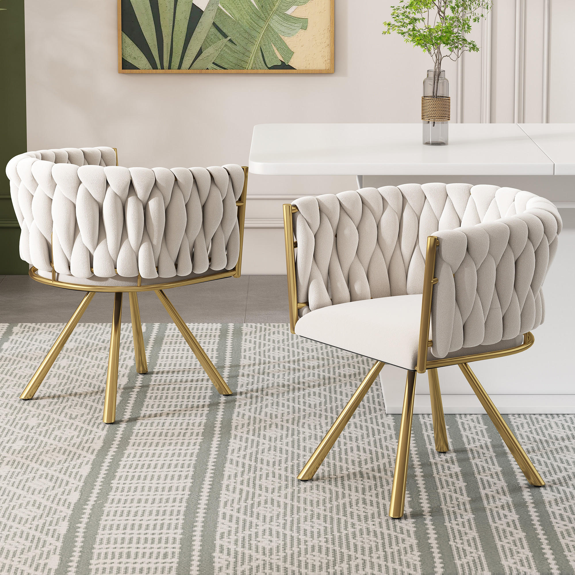 Flieks Esszimmerstuhl Beige 54.2x72x60 cm