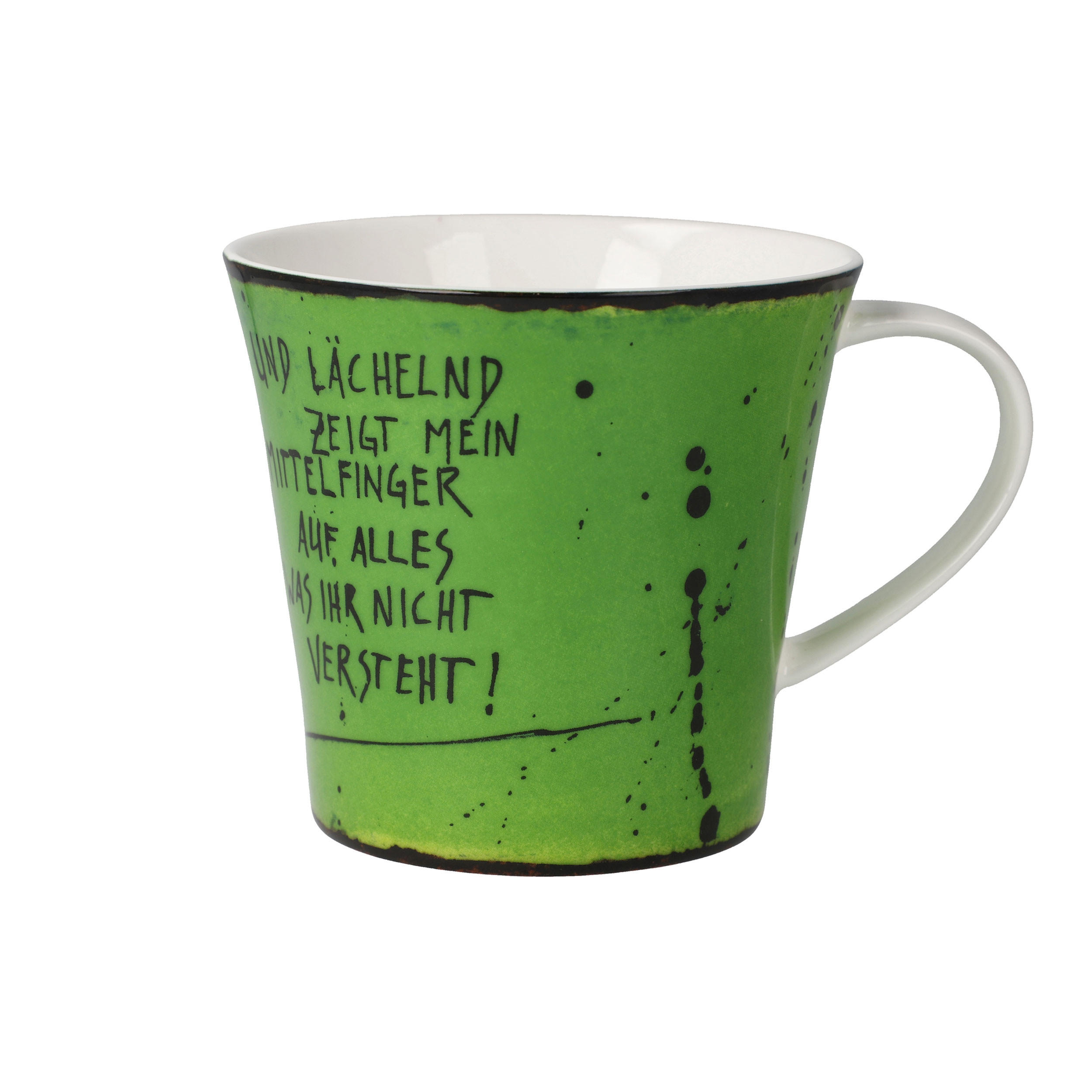 TEETASSE Frank Hummel - Mittelfinger, Fine Bone China, Bunt, 350 ml - Multicolor, Keramik (0.35L) - Goebel