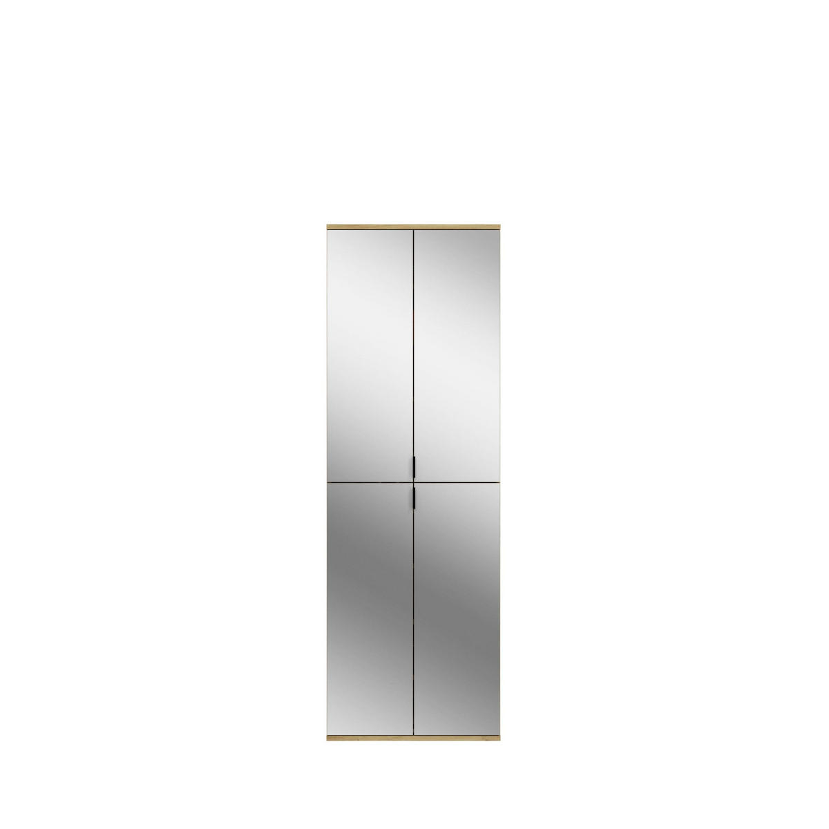 GARDEROBEN-SET PROJEKT X 3-tlg. (B/H/T: ca. 212/193/34 cm) in Artisan Eiche Nachbildung / Weiß/Artisan Eiche Nachbildung / Spiegelglas - Eiche Artisan, Holzwerkstoff (212/193/34cm)