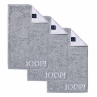 GÄSTETUCH Unisex Classic Frottier Grau 3er Pack Baumwolle - Grau, Textil (200/135cm) - Joop!