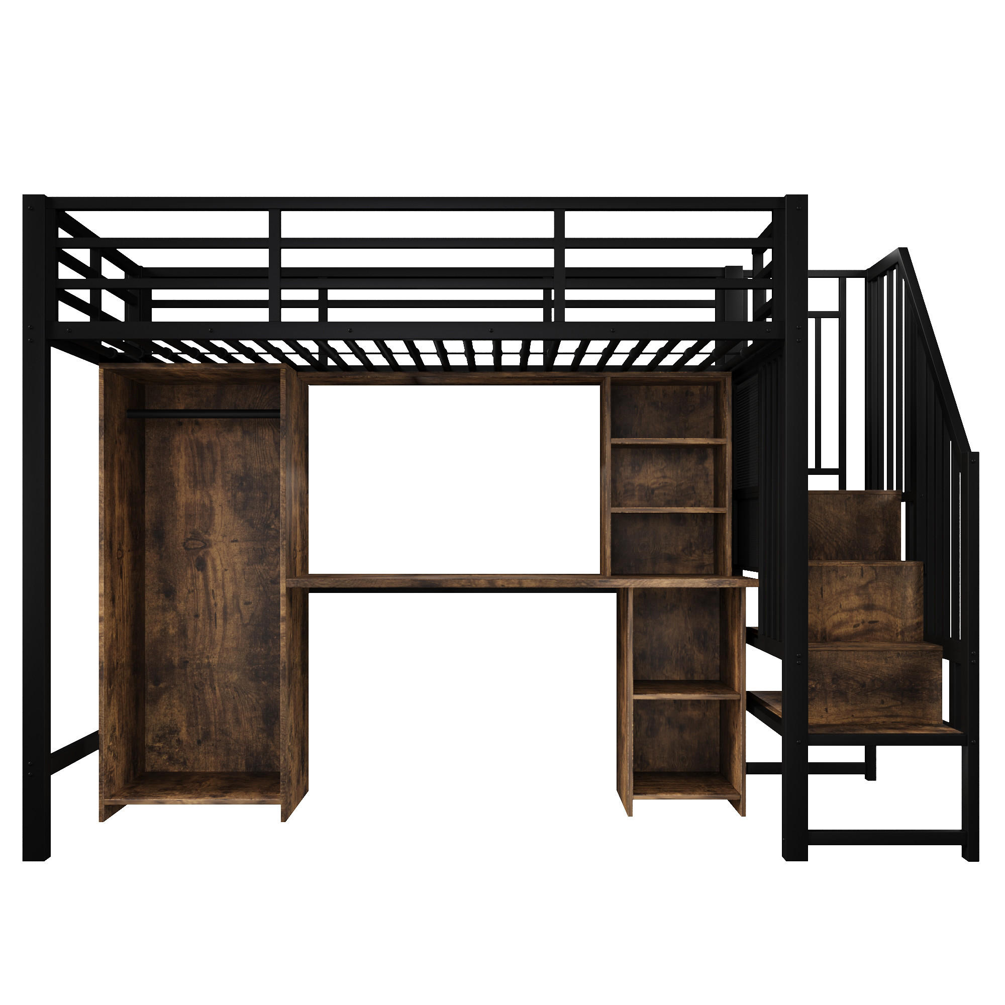 HOCHBETT Eisen 90/200 cm Schwarz - Schwarz, Metall - Raumix