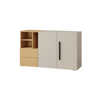 KINDERKOMMODE LIMA 07 135/80/40 cm in Kaschmir/Eiche - Kaschmir/Eichefarben, Holzwerkstoff (135/80/40cm) - Deine Möbel 24