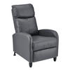 POLSTERSESSEL Bregenz Kunstleder Grau - Grau, Textil (60/102/92cm) - [en.casa]