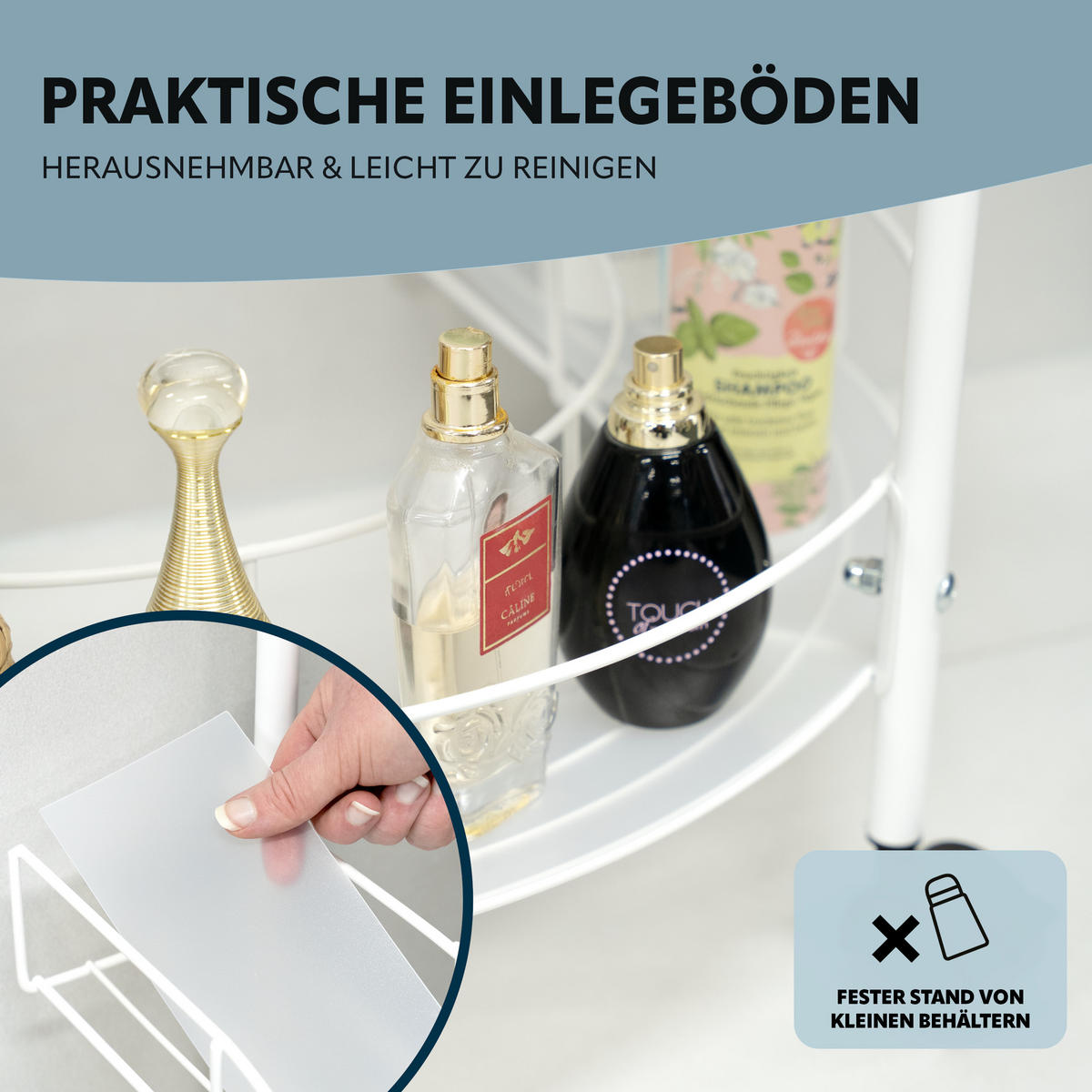 WASCHBECKENUNTERSCHRANK, weiß, Metall - Weiß, Metall (57.5/64/44.5cm) - eluno