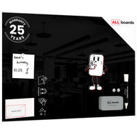 GLASBOARD - Schwarz 60x40cm - Schwarz, Glas (100/80/0.7cm) - ALLboards