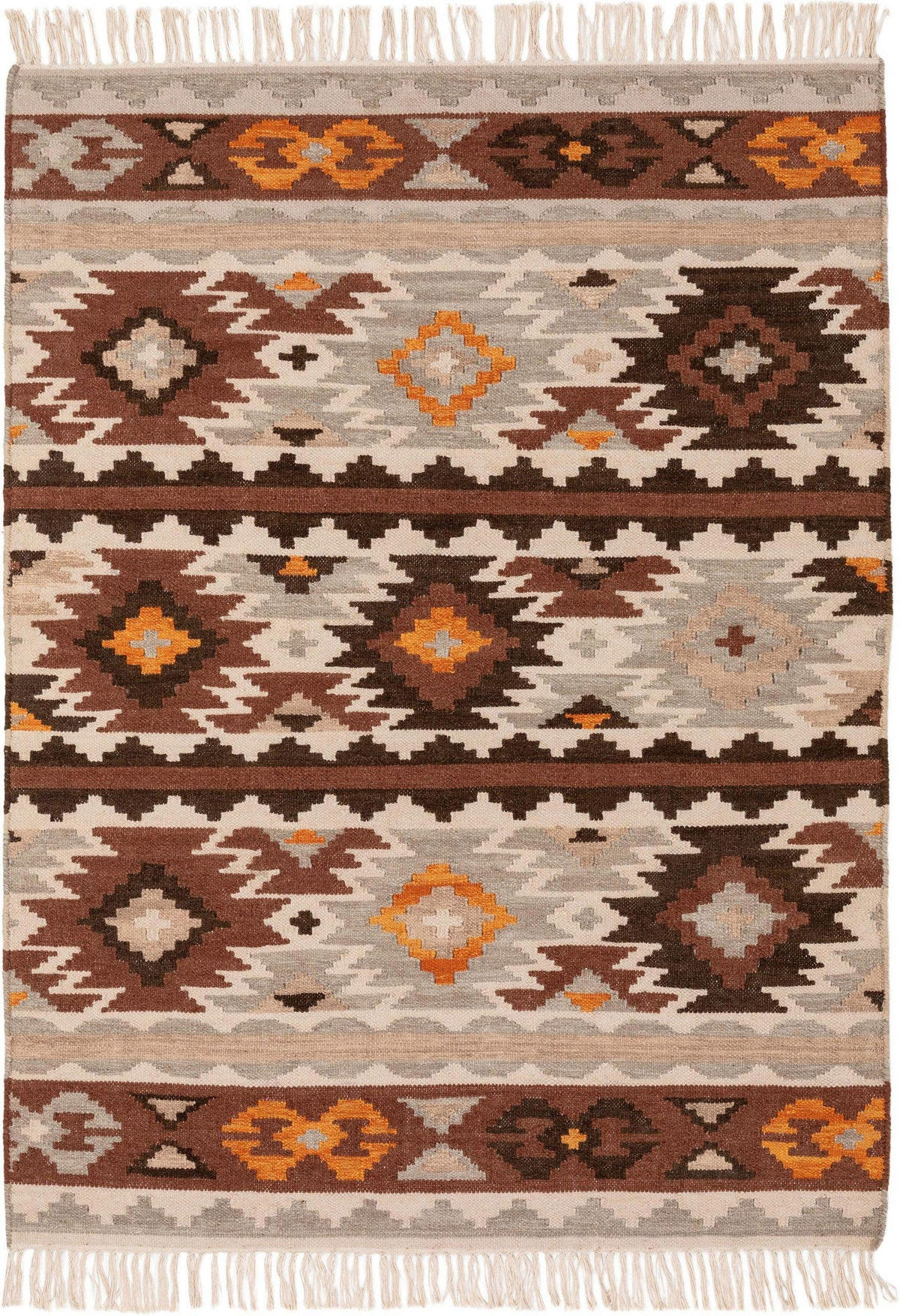 KELIM handgewebt Zohra Multicolor 70x140 cm - Multicolor, Textil (70/140cm) - benuta Pure