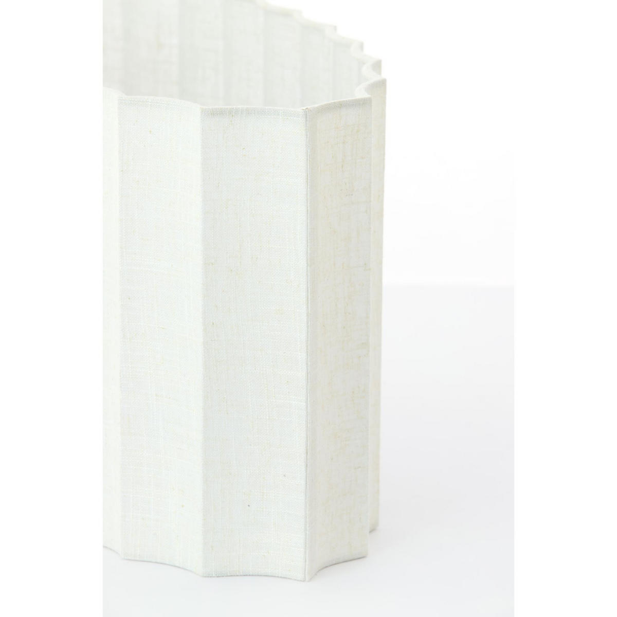 LAMPENSCHIRM Disli Weiß 38/17.5/19 cm - Weiß, Textil (38/17.5/19cm) - Light & Living