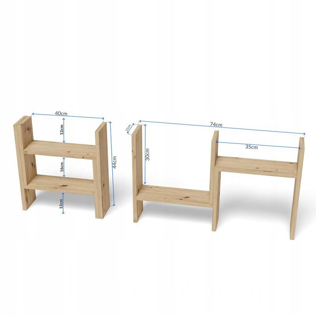 KÜCHENREGAL EX3 ausziehbar Artisan Eiche 40/12/44 cm - Eiche Artisan, Holzwerkstoff (40/44/12cm) - Matkam Möbel