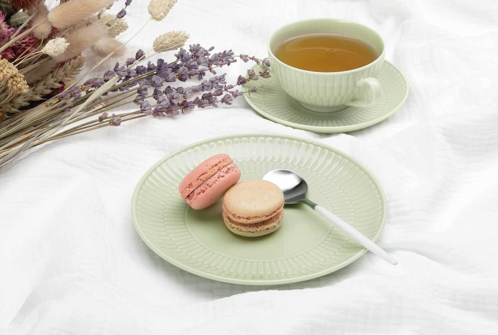 TEETASSEN Amina Seladon 0,22 l 6er Set - Grün, Keramik (0.22L) - Seltmann Weiden